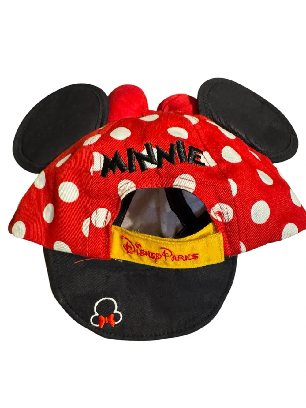 Disney Parks Minnie Mouse Ears Hat Red Polka Dot toddler size
